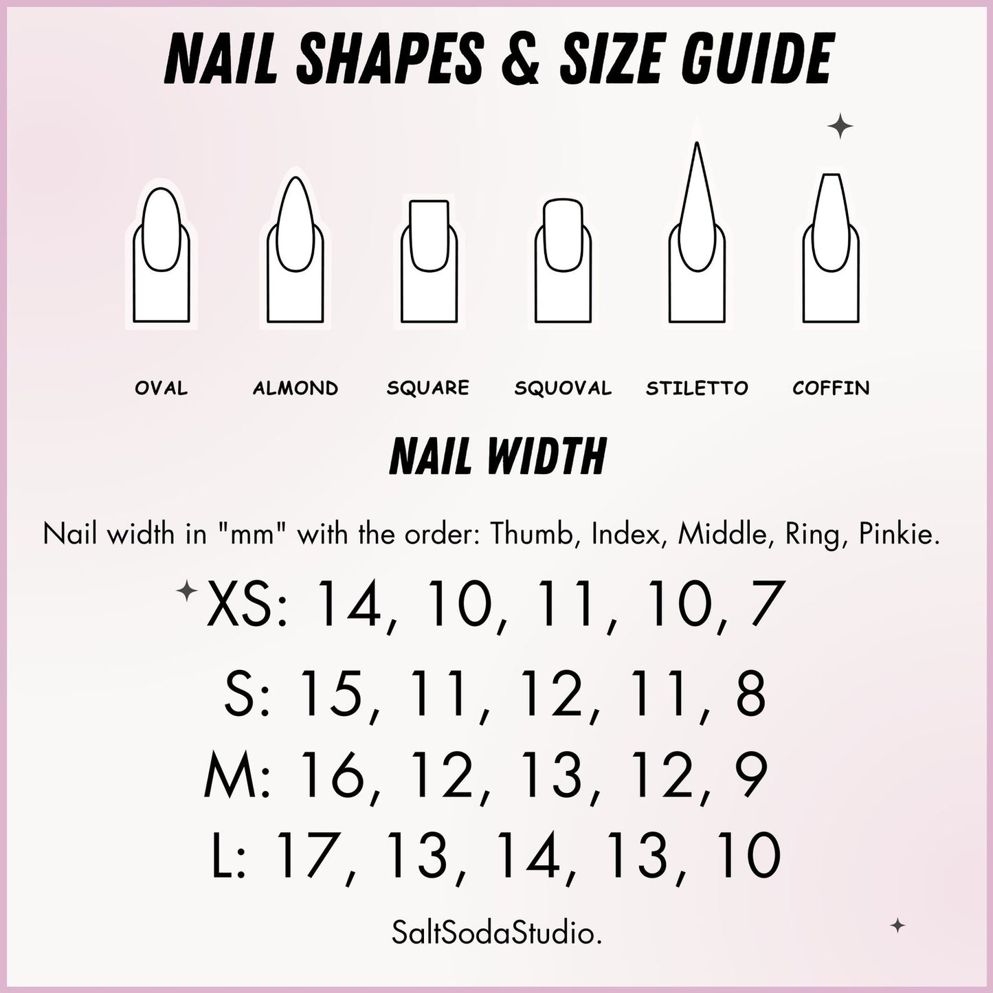 Starry Night Press-On Nails | Nude Pink Star Nail Art Set | Handmade Cute Celestial Nails